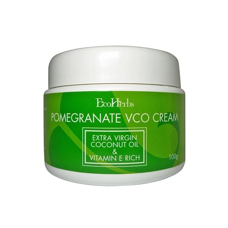 EcoHerbs Pomegranate VCO Cream (Vitamin E Rich With Protein) |  Natural Hair Care | Hair Loss | Hair Thinning