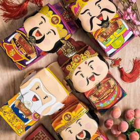 Hock Wong Premium Cai Shen Gift Box | CNY Gift Set (Buy 1 Free 1)