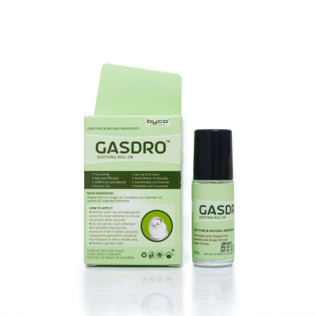 Byco GASDRO Soothing Roll On For Gas Comfort