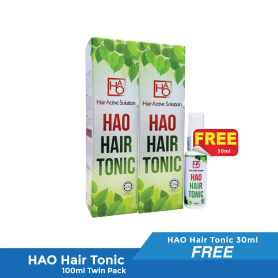 HAO Hair Tonic 100ml Twin Pack FREE HAO Hair Tonic 30ml- Hair Growth