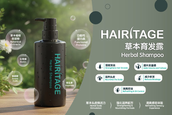 Stop the Receding Line: How HAIRITAGE Herbal Shampoo Tackles Hair Loss at the Root