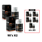 TruHerbs Maca King promotion bundle: Buy 2 bottle of 90s and get 5 free bottles of 30s.