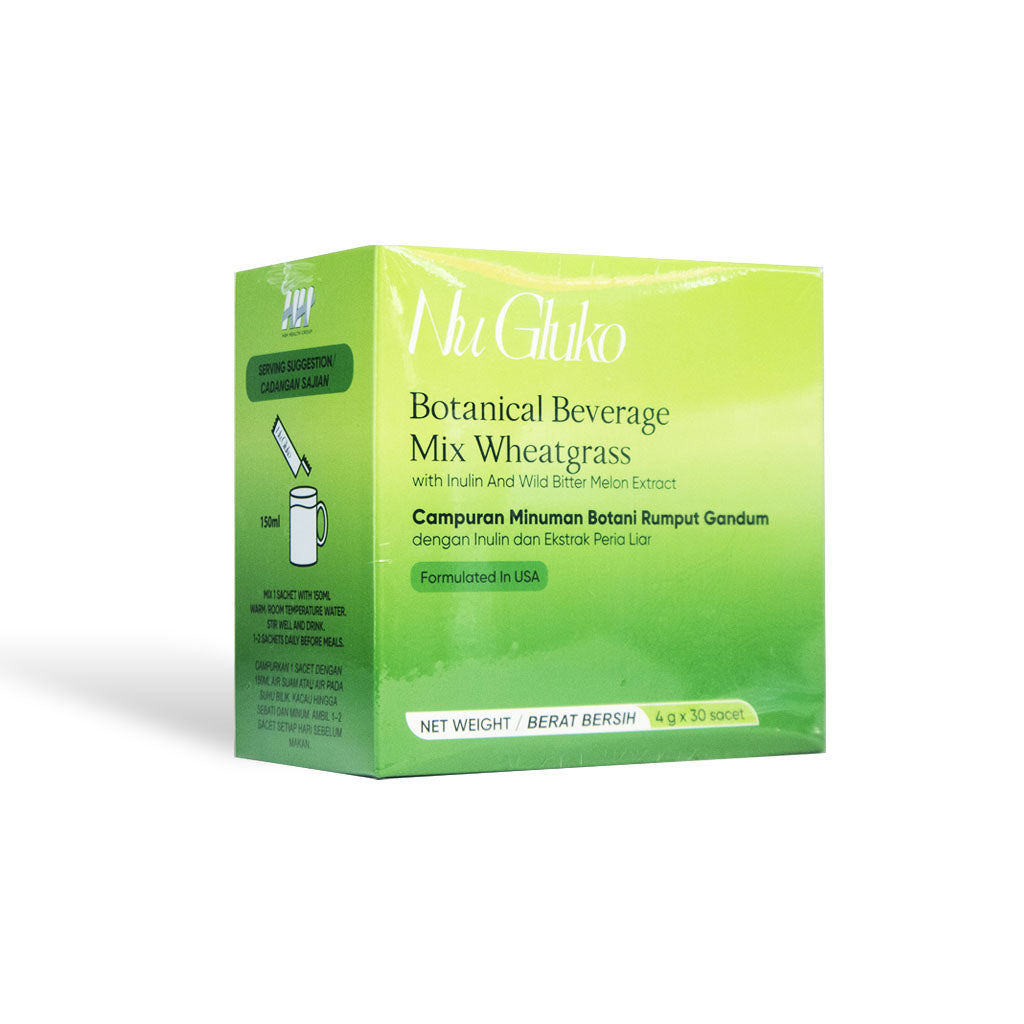 HH NuGluko - Botanical Beverage Mixed Vegetable Powder with Inulin and Wild Bitter Melon Extract