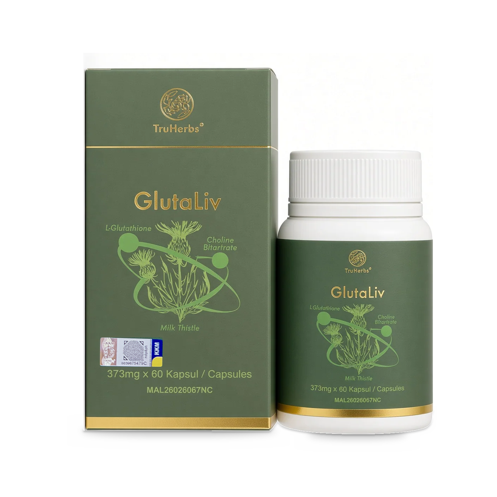 TruHerbs GlutaLiv Capsules box and bottle