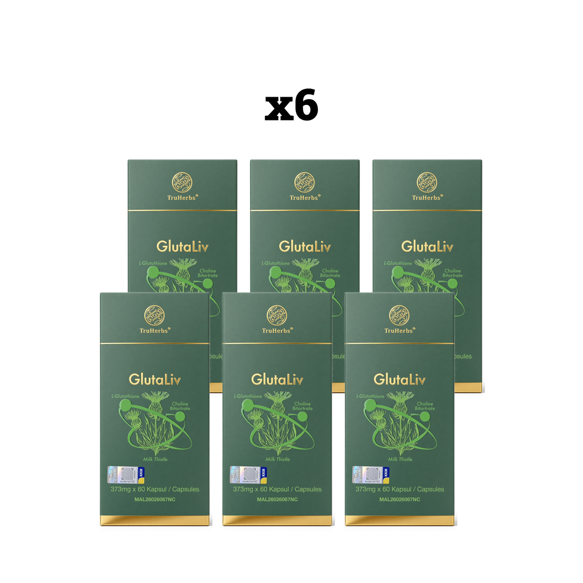 TruHerbs GlutaLiv Capsules x6