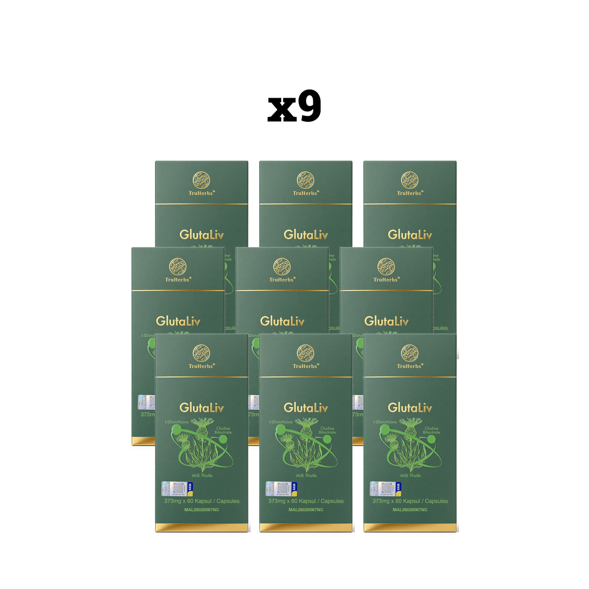 TruHerbs GlutaLiv Capsules x9