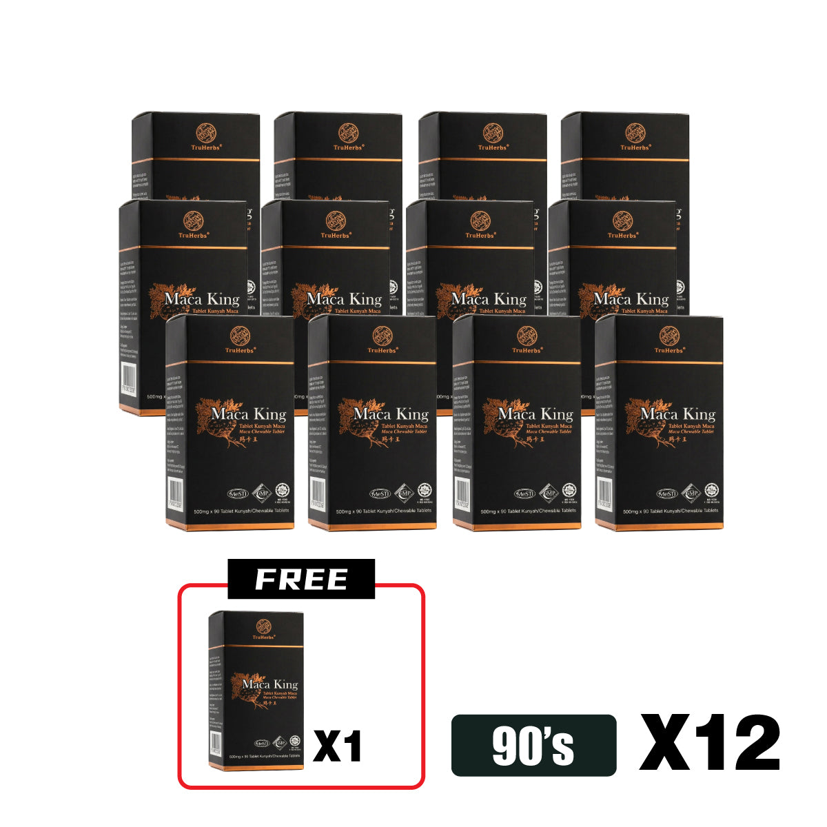 TruHerbs Maca King - Improve Formula (90s)