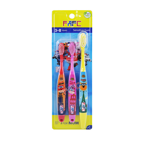 FAFC Superwings Shrink Sleeve Toothbrush 3s
