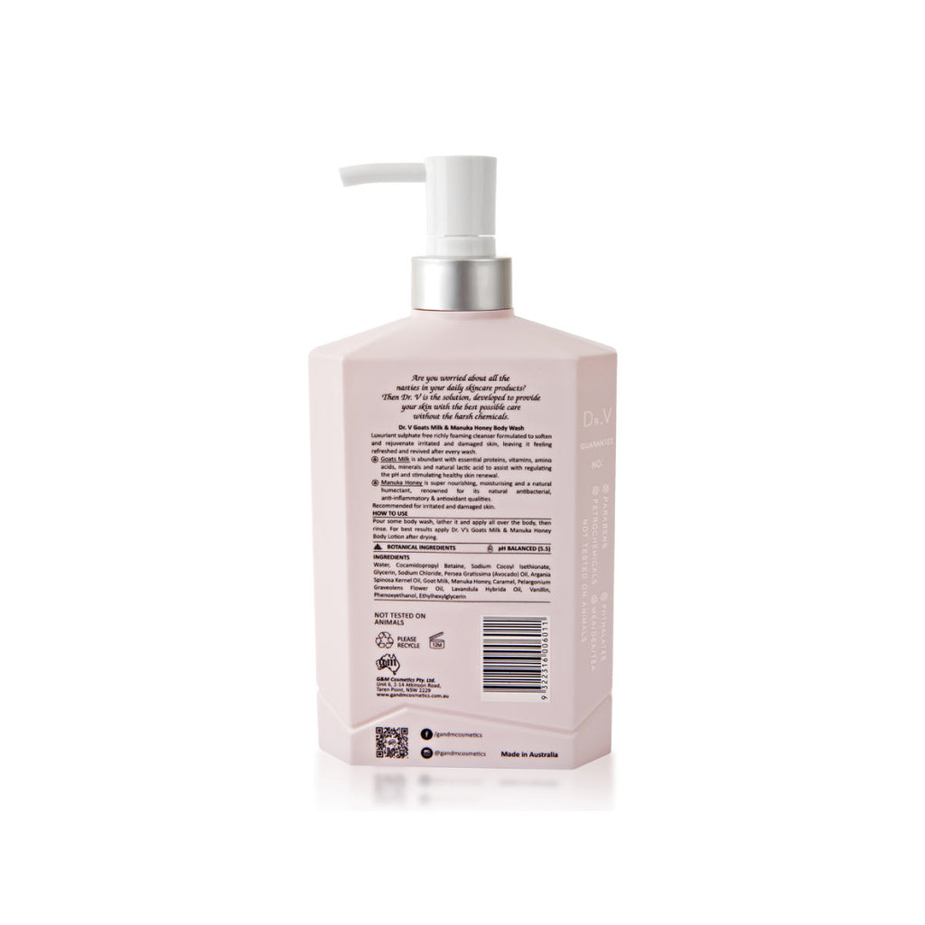 Dr V Goats Milk & Manuka Honey Body Wash