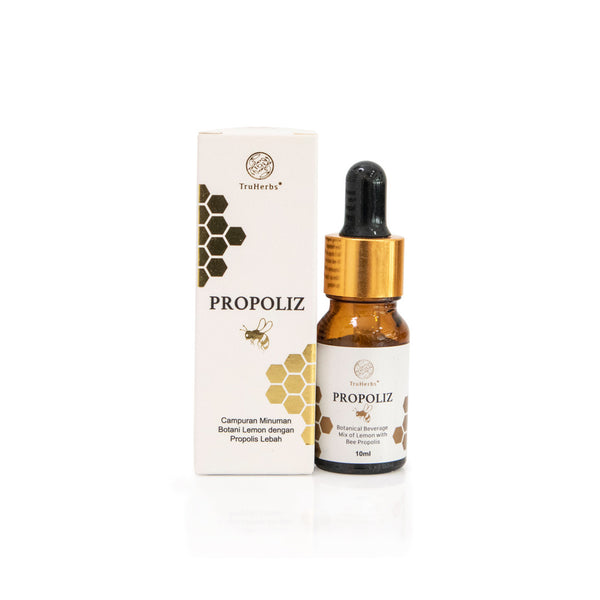 TruHerbs Brazil Green Propolis (10ml) liquid extract, a natural antibiotic for immune support and wound healing.