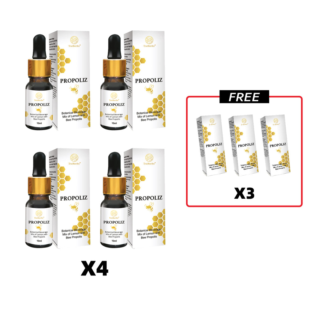 TruHerbs Brazil Green Propoliz promotion bundle: Buy 4 boxes and get 3 boxes free.