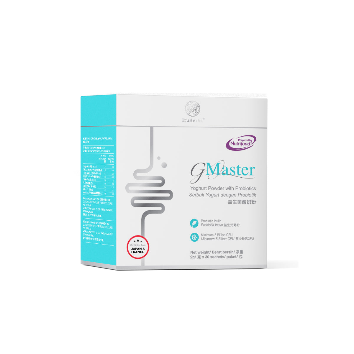 TruHerbs GMaster - Japan Patented Formula Prebiotic & Probiotic for Gut