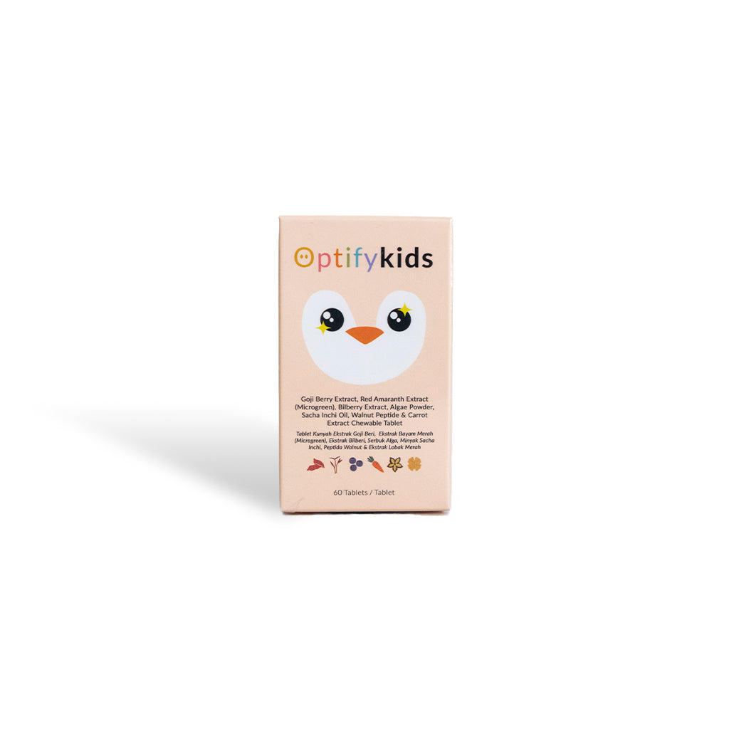 Farmedy OptifyKids - Tablet Kunyah Semulajadi Penjagaan Penglihatan