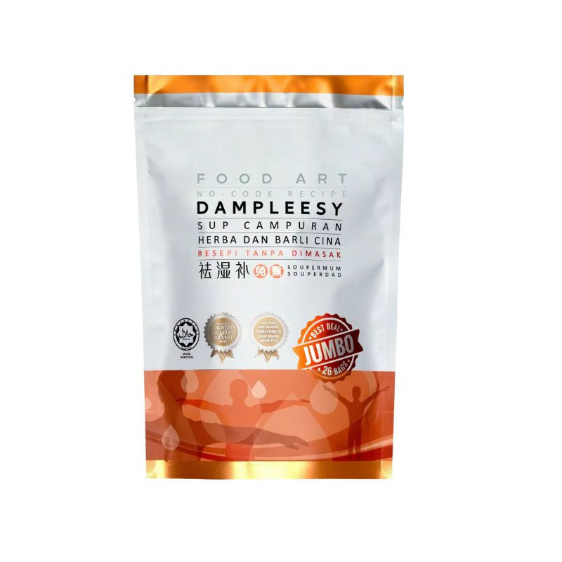 Food Art Damplessy Sup Campuran Herba dan Barli Cina