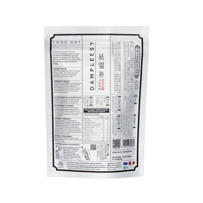 Food Art Damplessy Sup Campuran Herba dan Barli Cina