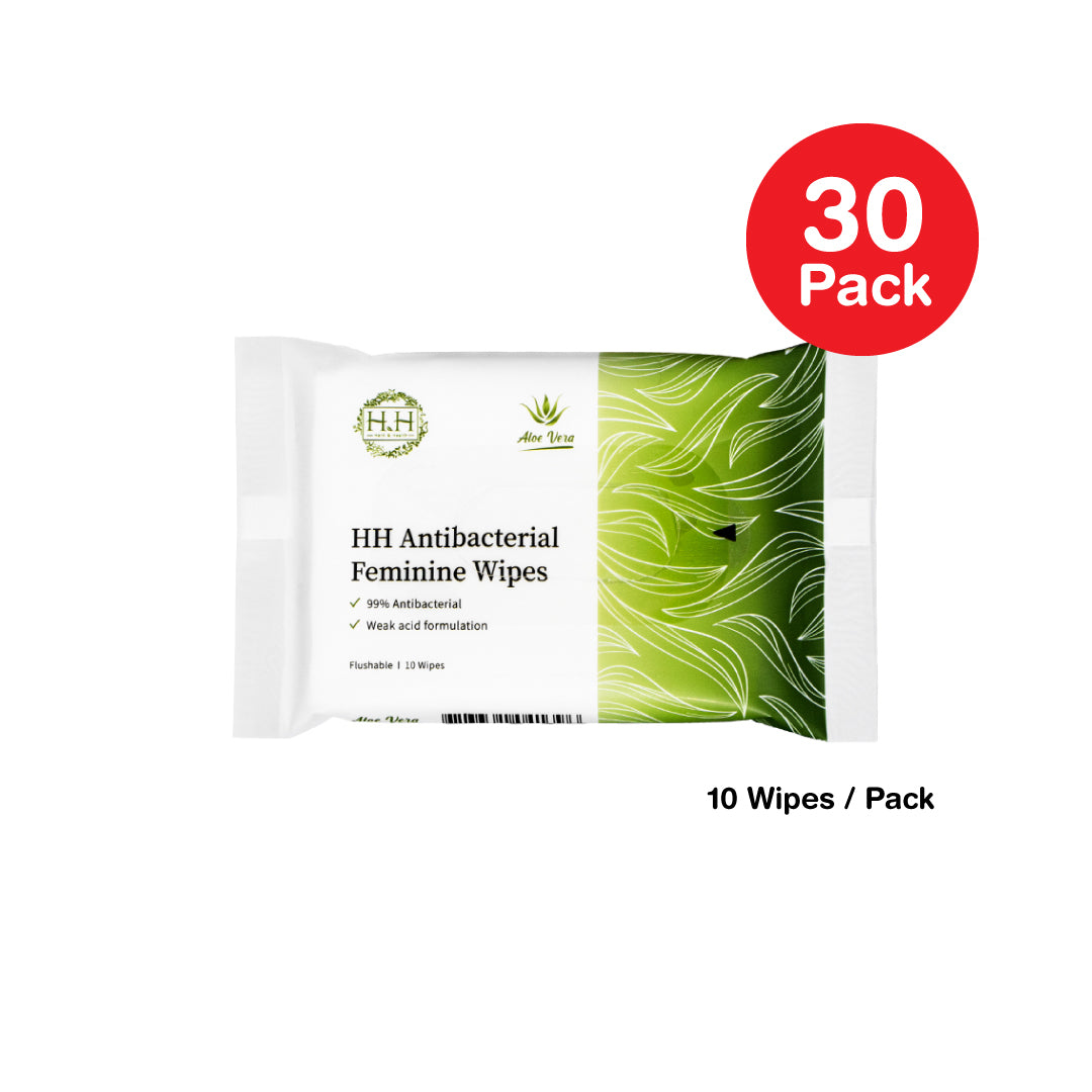 HH Antibacterial Feminine Wipes for Intimate Care (Aloe Vera)