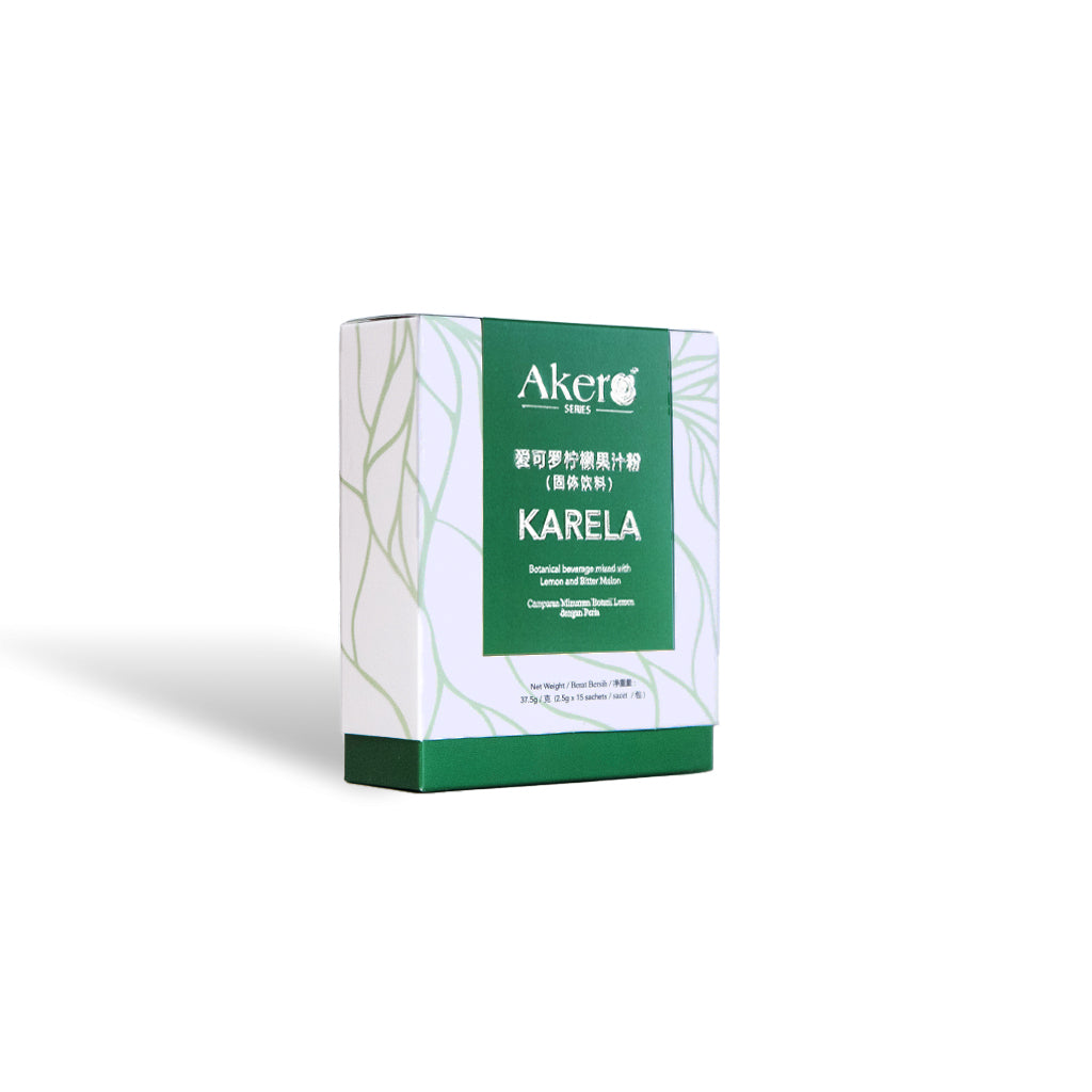 Akero Karela Botanical Beverage mixed with Lemon and Bitter Melon