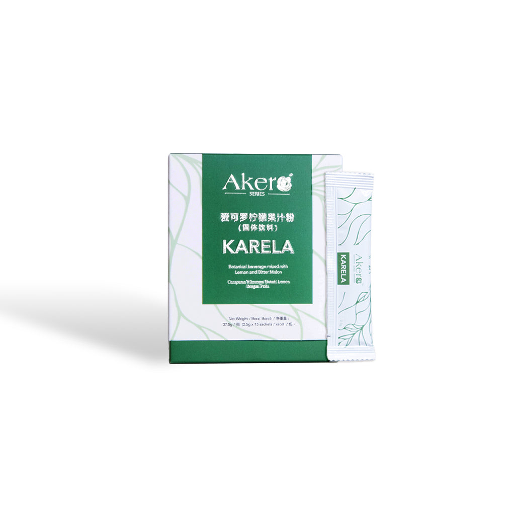 Akero Karela Botanical Beverage mixed with Lemon and Bitter Melon