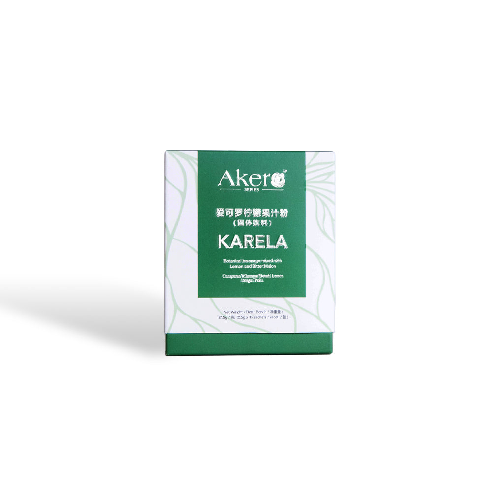 Akero Karela Botanical Beverage mixed with Lemon and Bitter Melon