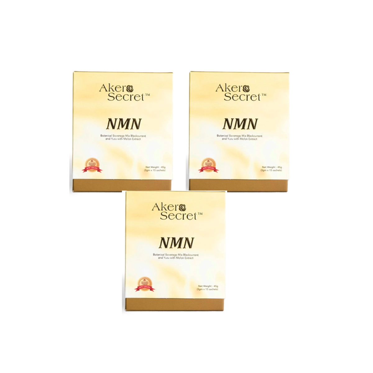 Akero NMN Botenical Beverage Mix Blackcurrant and Yuzu with Melon Extract