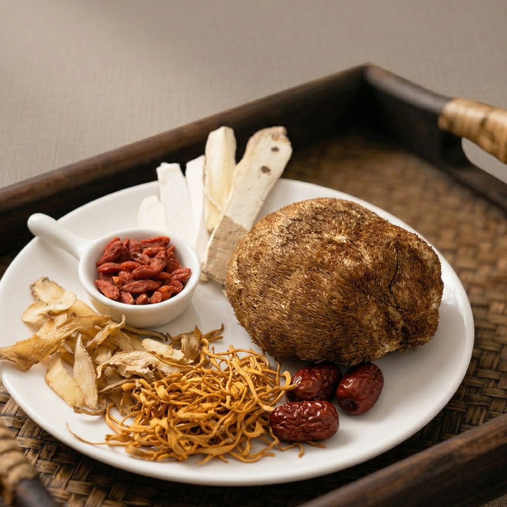 BZG Lion's Mane Mushroom Cordyceps Flower Soup