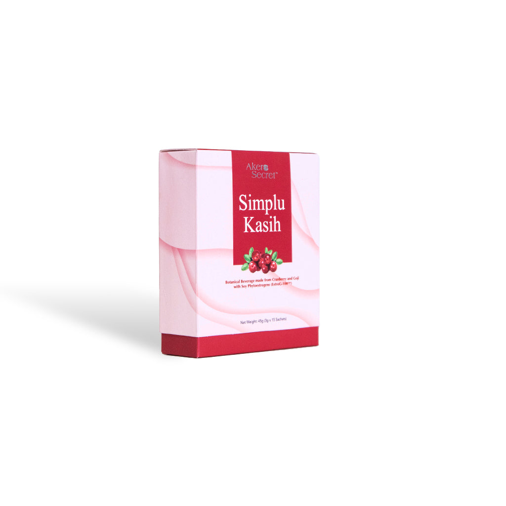 Akero Secret Simplu Kasih - Botanical Bevreage made from Cranberry and Goji with Soy Phytoestrogens