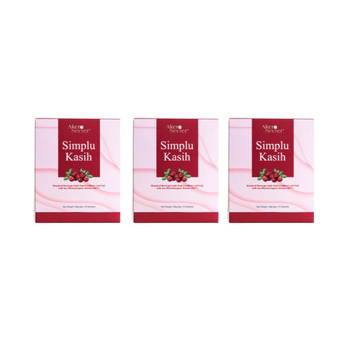 Akero Secret Simplu Kasih - Botanical Bevreage made from Cranberry and Goji with Soy Phytoestrogens