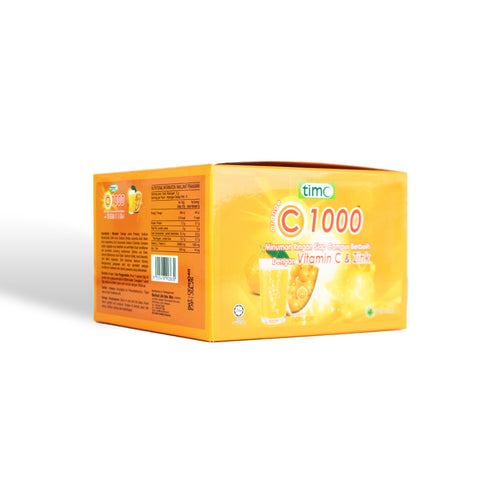 TIMO Orange C1000 Effervescent Flavoured Drink Base with Vitamin C & Zinc