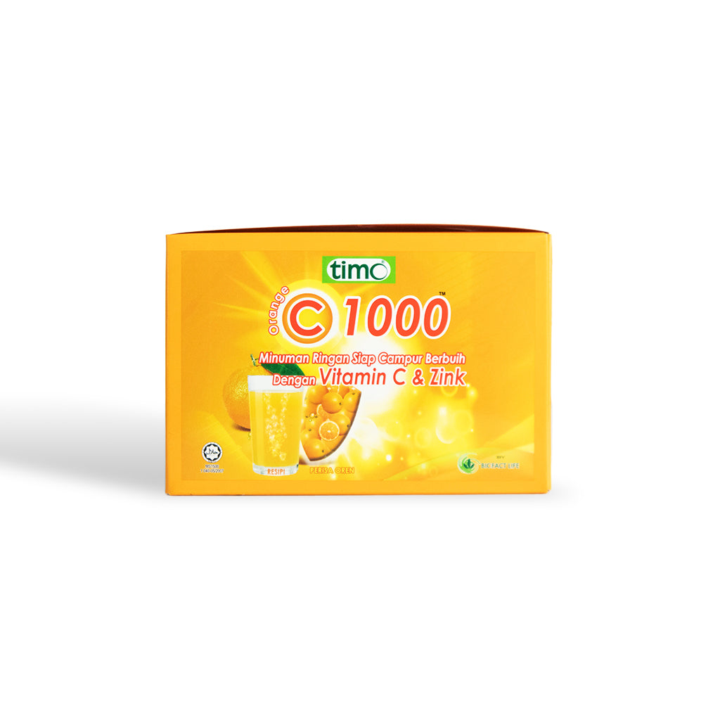 TIMO Orange C1000 Effervescent Flavoured Drink Base with Vitamin C & Zinc