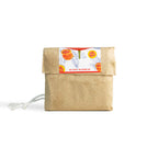 Natural beauty soap made with Gac fruit oil and silk cocoons to stimulate collagen and smooth skin texture.