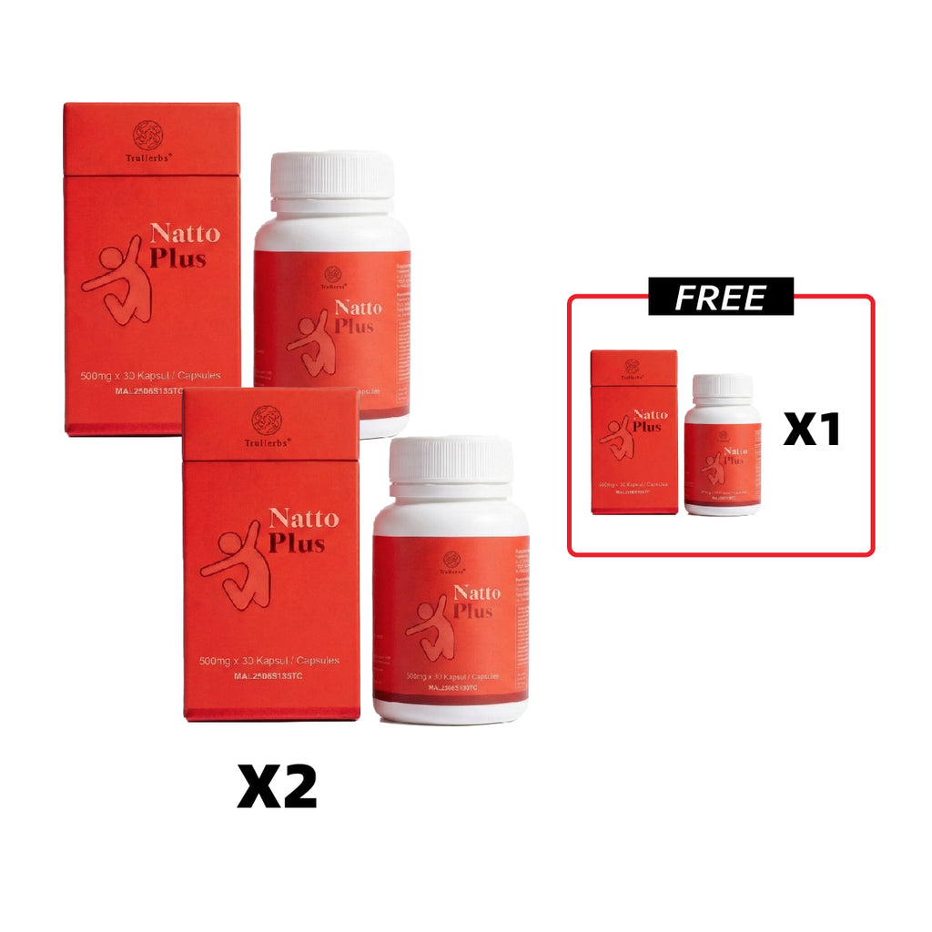 TruHerbs Natto Plus promotion bundle: Buy 2 boxes and get 1 free.
