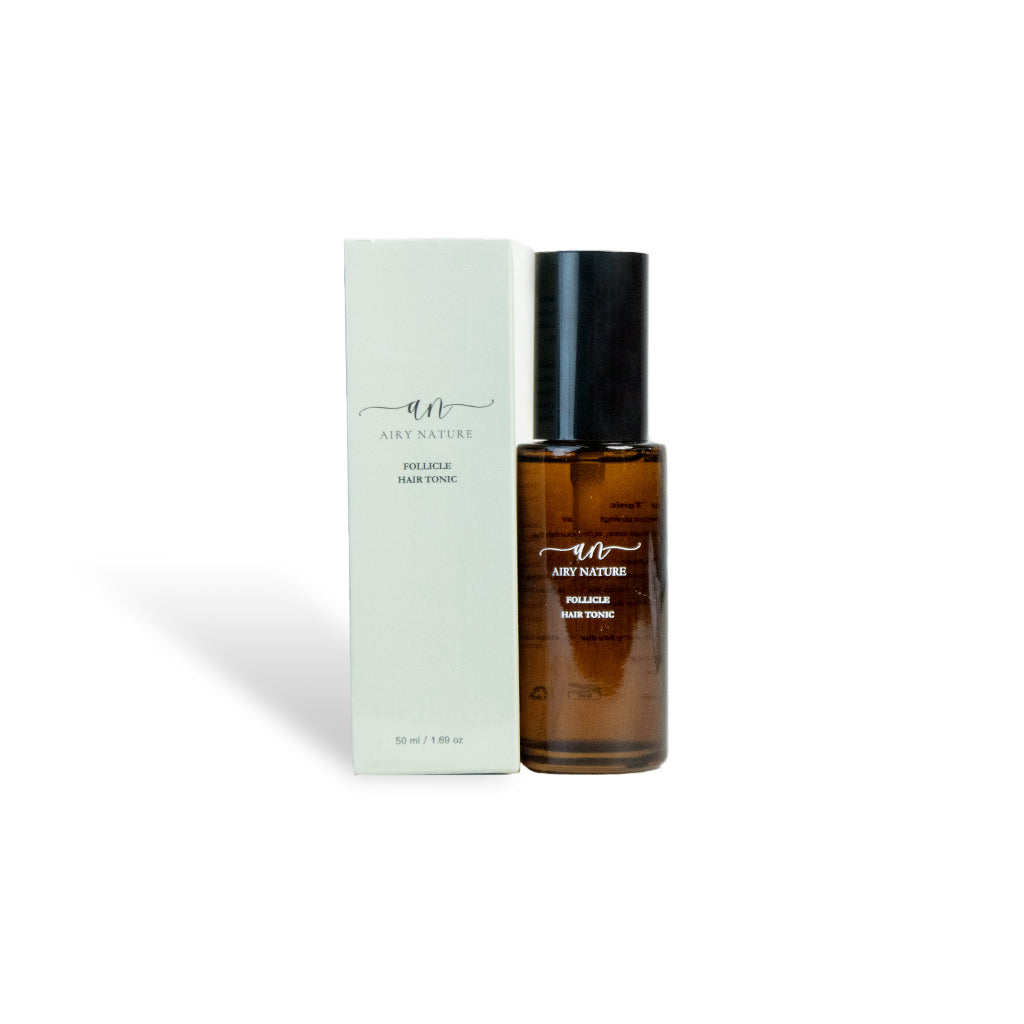 Airy Nature Follicle Hair Tonic 50ml, a botanical hair growth essence for follicle repair and strengthening roots.