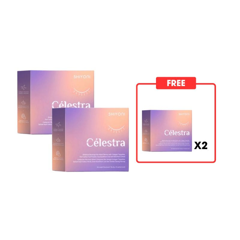SHIYONI Célestra Collagen promotion bundle: Buy 2 boxes and get 1 free.