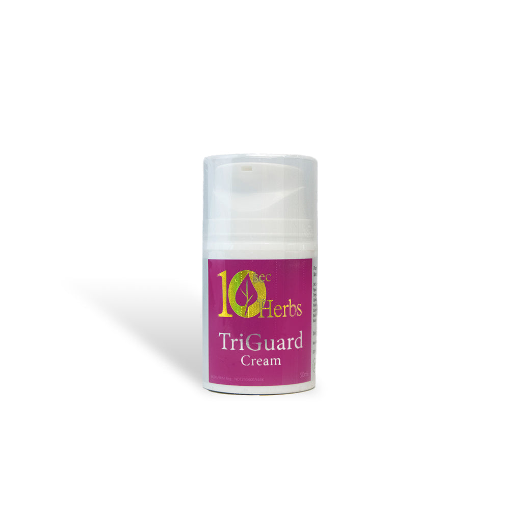 10 Sec Herbs TriGuard Cream 50ml topical metabolic balancing cream with nano-emulsion technology