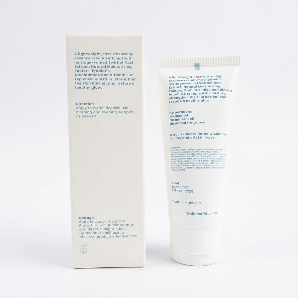 Wellnest Ritual Essense Cream - Clean Skincare with Swiftlet Nest Extract